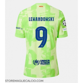 Barcelona Robert Lewandowski #9 Maglia Gara Terza Repliche 2024-25